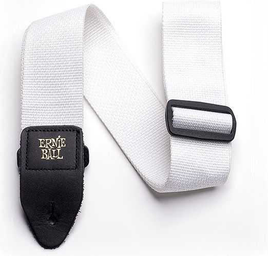 Ernie Ball Polypro Guitar Strap Strap for Guitar White