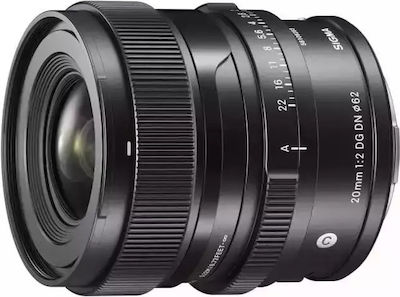 Sigma Full Frame Camera Lens 20mm F/2 DG DN Contemporary Steady for Sony E Mount Black