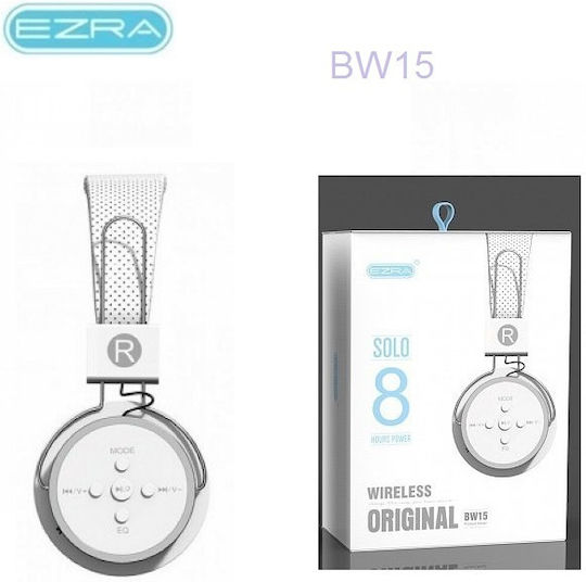 Ezra BW15 Kabellos / Kabelgebunden Am Ohr Kopfhörer mit Radio mit 5 Stunden Betriebszeit Weiß