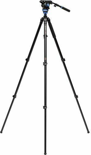 Benro Video Tripod A2573F with S6Pro Fluid Video Head Made of Aluminum and Load Capacity 6kg up to 178.5cm