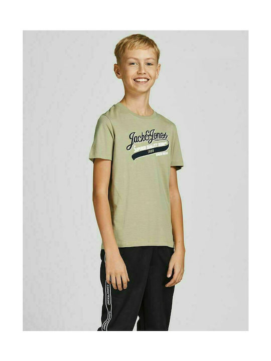 Jack & Jones Παιδικό T-shirt Χακί