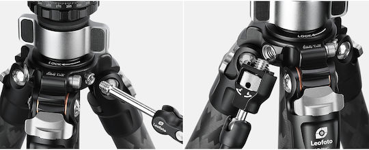 Leofoto Camera Tripod LQ-284C+LH-30 LQ-284C+LH-30 from Carbon Fiber with Spherical Head