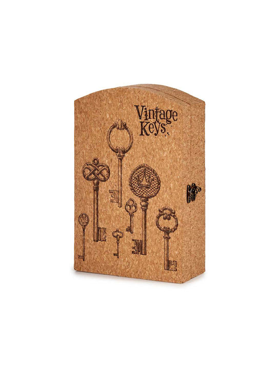 Wall Key Holder Wooden 6 positions 20x7.5x29cm