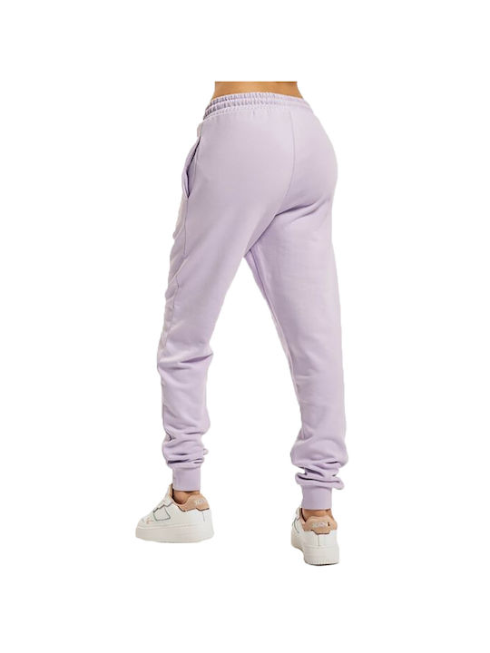 Karl Kani Pantaloni de trening pentru femei cu cauciuc Violet