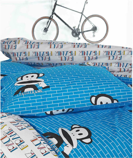 Kentia Παιδικό Κουβερλί Μονό Paul Frank Μπλε 160x260εκ.