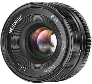 Neewer Crop Φωτογραφικός Φακός 35mm F1.2 Wide Angle για Sony E Mount Μαύρος