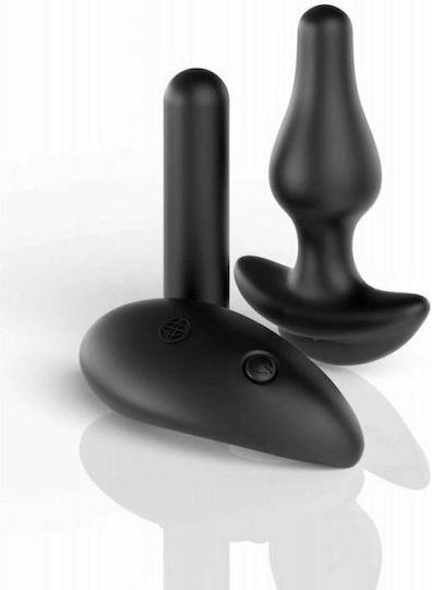 Pipedream Hookup Panties Remote Bowtie Bikini Dop Anal cu Funcție Wireless și Vibrație Black 9.4cm