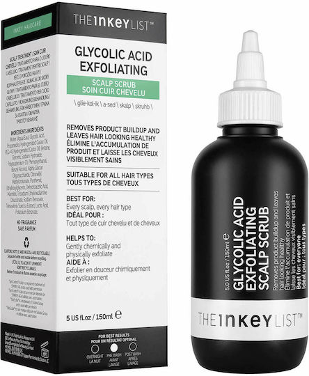 The Inkey List Glycolic Acid Exfoliating Scalp Scrub Loțiune de Păr 150ml