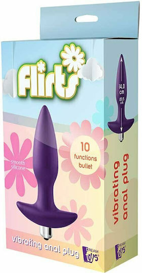 Dream Toys Flirts Anal Plug with Vibration Purple 17.5cm