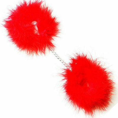 Secretplay Marabou Handcuffs in Rot Farbe 3415R