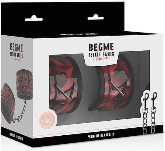 Dream Love BegMe Red Edition Vegan Hand Cuffs Χειροπέδες σε Κόκκινο Χρώμα