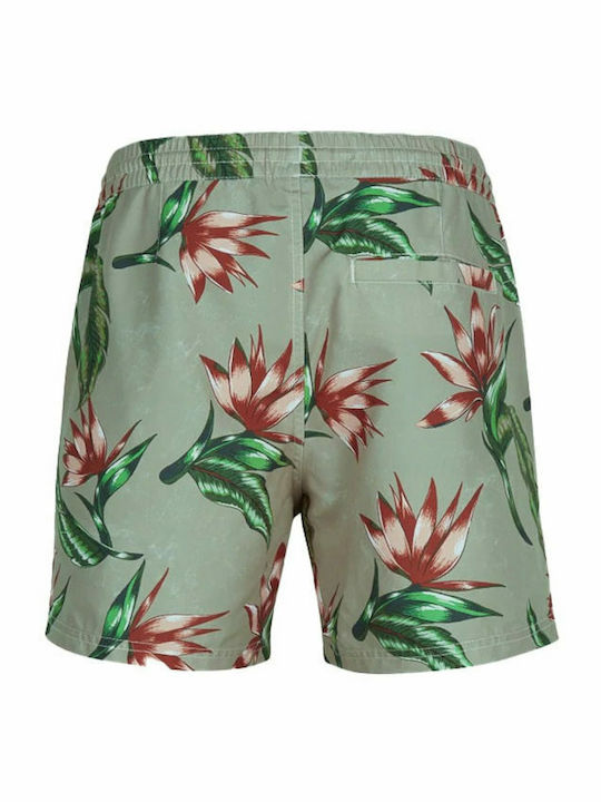 Men's Swimwear Shorts Green Floral