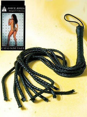 Seven Creations Joyce Jones Cat o Nine Tails Whip in Black Color