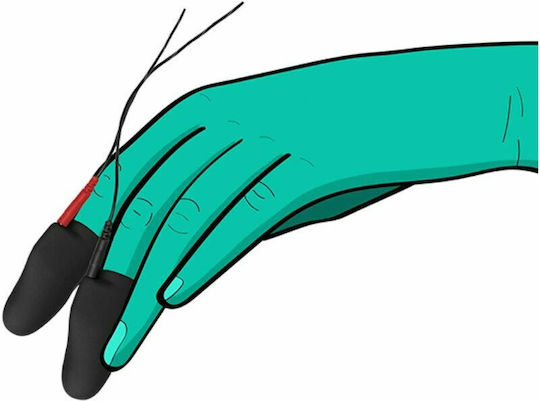 Electrastim Explorer Electro Finger Sleeves pentru Electro-stimulare 2pack în Culoare Negru 2buc