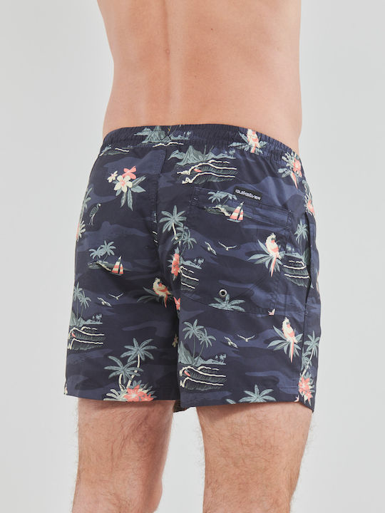 Everyday Scenic Volley Costume de Baie Bărbați Pantaloni Scurți Negri Floral