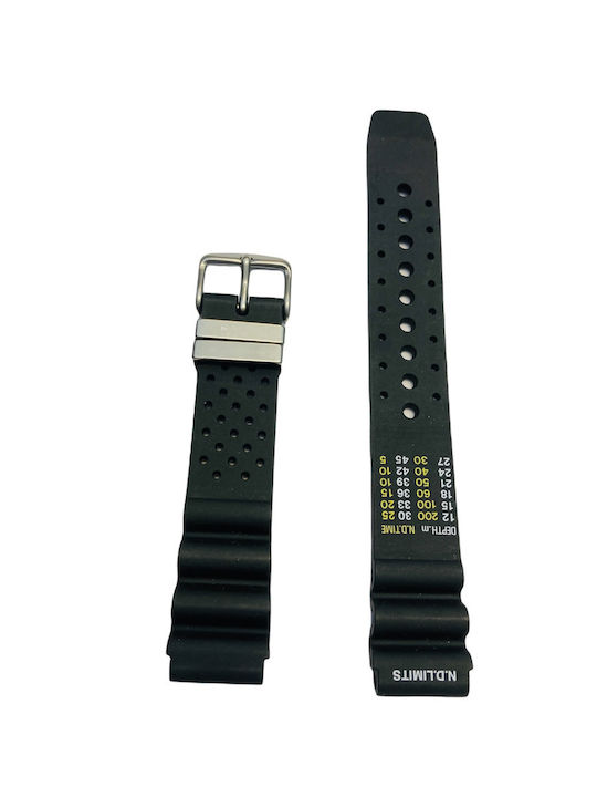 Citizen Curea de cauciuc Negru 18mm