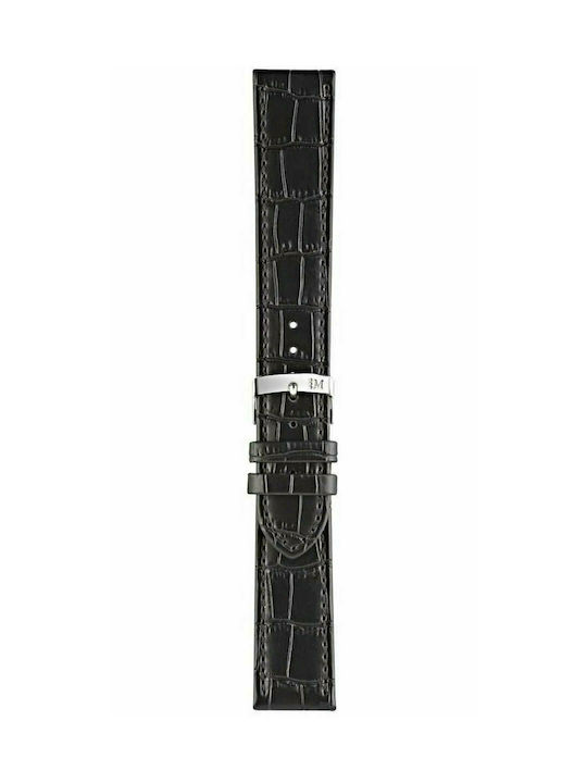 Morellato Leather Strap Black 16mm