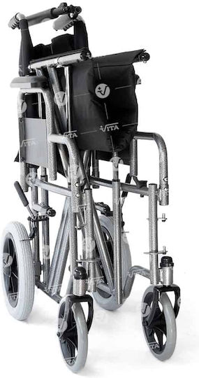 Vita Orthopaedics Αμαξίδιο Bariatric Steel 60cm Αναπηρικό Αμαξίδιο 12" Πτυσσόμενο Απλού Τύπου 60cm 09-2-106