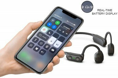 Techly ICC-SH-BONE-BLT Knochenleitung Bluetooth-Freisprecheinrichtung Kopfhörer Schwarz
