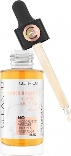 Catrice Cosmetics Clean Id Shine Bright Carrot Moisturizing , Νourishing & Brightening Jojoba Facial Oil 30ml
