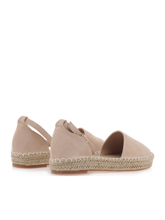 Women's Suede Espadrilles Apricot