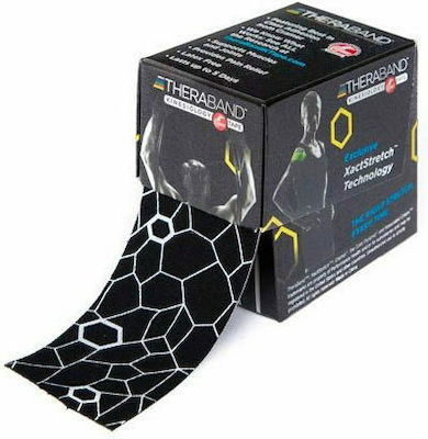 Thera-Band Standard Kinesiology Tape 5cm x 5m Black/White