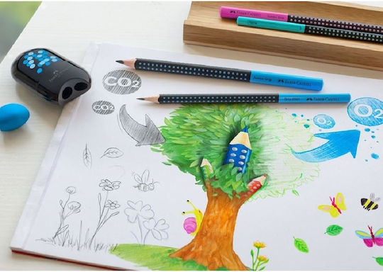 Faber-Castell Two-color Jumbo Black Blue Pencil HB