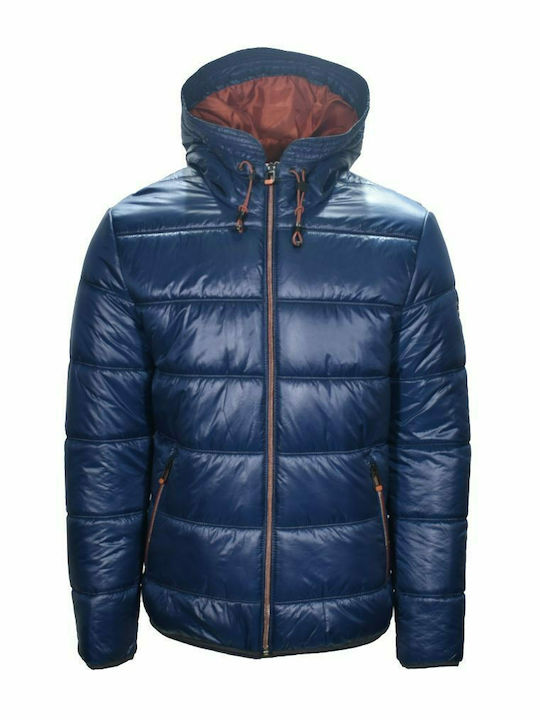 Geacă matlasată pentru bărbați Blue Navy ripstop Calamar CL 130310 2Q53 43