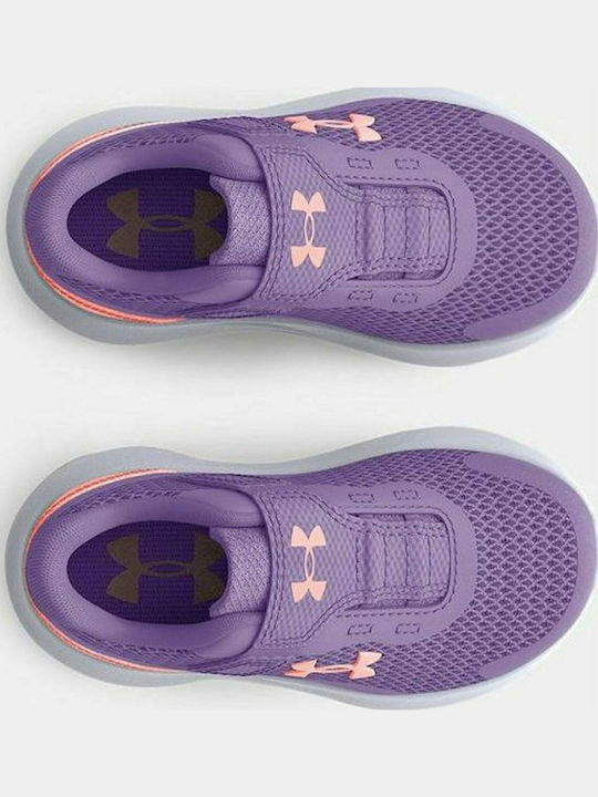 Surge 3 Kids Sports Shoes Running with Hoop & Loop Closure Purple