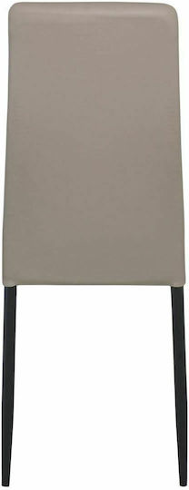 Jetta Stühle Speisesaal Black / Cappuccino 6Stück 40x50x95cm