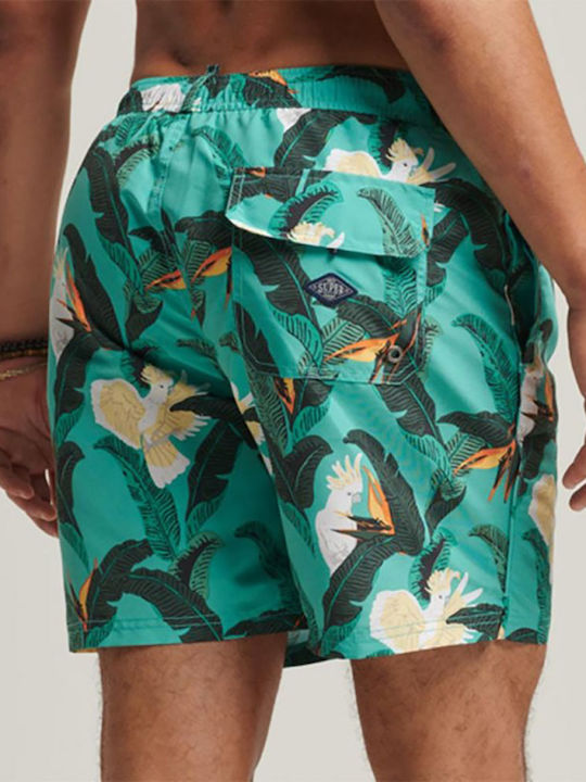 HAWAIIAN Ανδρικό Μαγιό Σορτς Κόκκινο Floral