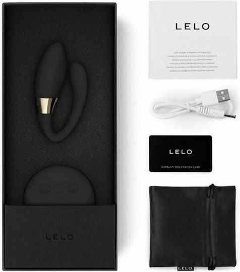 Lelo Tiani Duo Couples Massager Vibrator for Couples 10cm Black