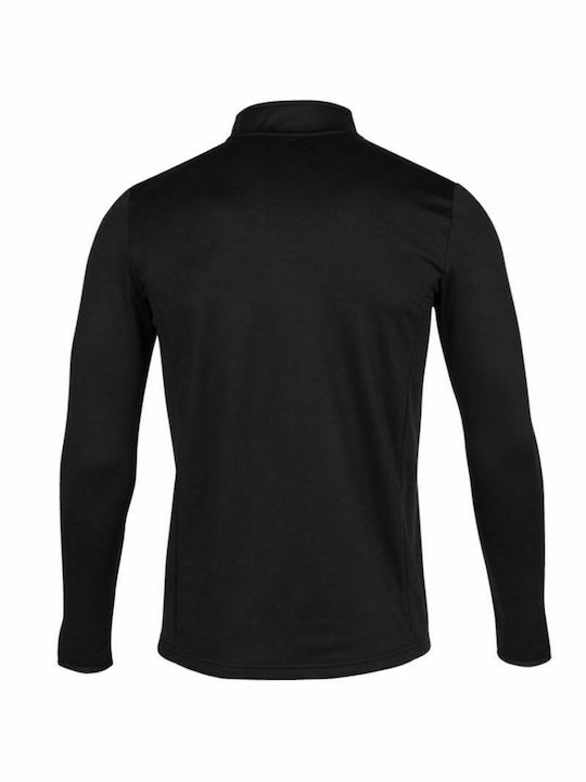 Joma Herren Sportliches Langarmshirt Ausschnitt mit Reißverschluss Schwarz