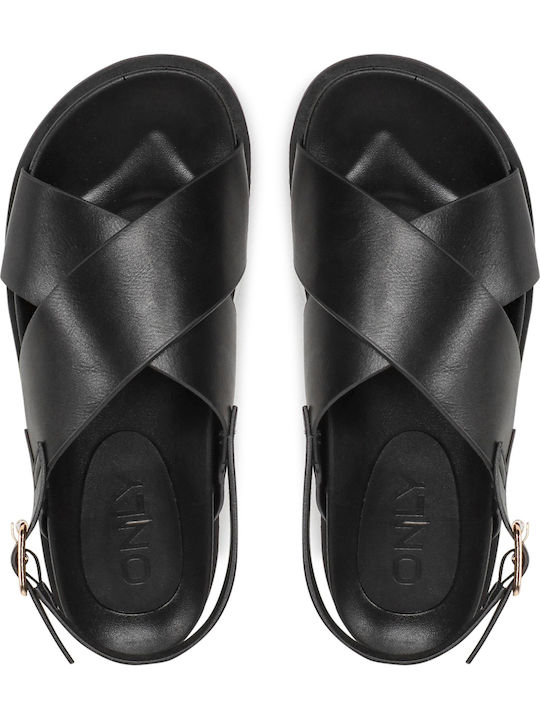 Onlminnie-2 Flache Sandalen für Damen in Schwarz Farbe