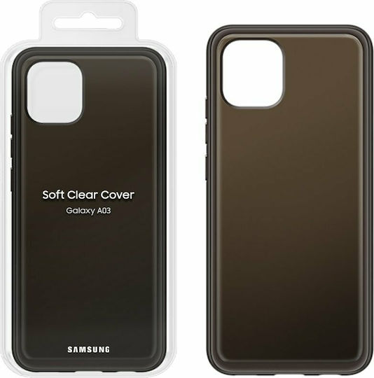 Samsung Back Cover Σιλικόνης Black (Galaxy A03)