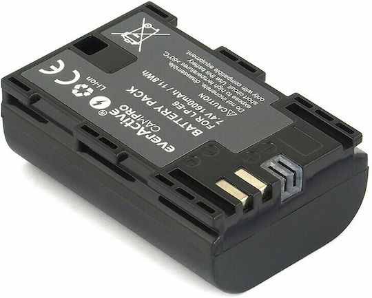 everActive Батерия за фотоапарат EVB019 LP-E6 Литиево-йонни (Li-Ion) 1600mAh Съвместима с Canon