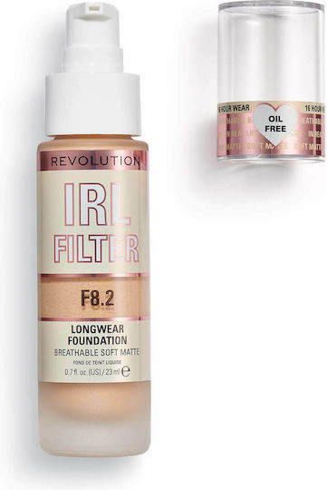 Revolution Beauty IRL Filter Longwear Лилаво/бяло Фон дьо тен F8.2 23ml