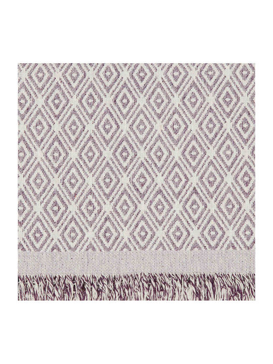 Borea Sofa Throws 2 Seater Ikat 180x250cm Purple