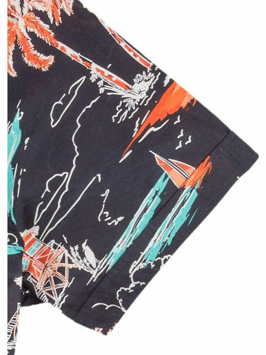 Short Sleeve Cotton Multicolour Shirt