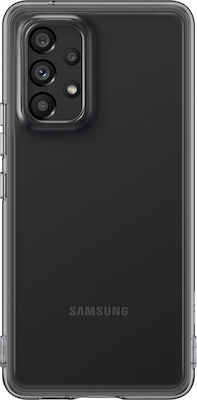 Samsung Soft Clear Cover Silicone Back Cover Black (Galaxy A53)