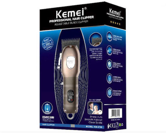 Kemei Машинка за Подстригване Меден KM-3706