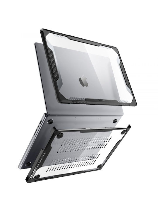 Husă Supcase Unicorn Beetle Pro Apple Macbook Pro 16" M4 M3 M2 M1 Pro Max 2024 2023 2021 A3403 A3186 A2991 A2780 A2485 Transparentă Neagră