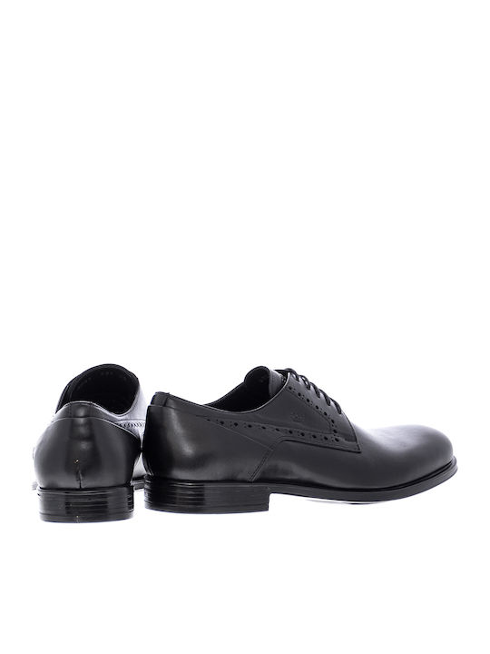Leder Herren Oxfords Schwarz