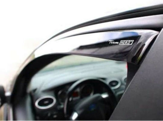 Heko Set of Windbreakers Front and Rear Car Dark Fime for Toyota Yaris Cross 2021 5D 4pcs