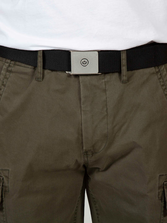 Elastic Men's Belt Fabric Webbing Belt Black