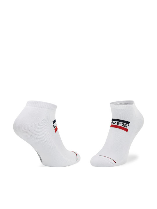 Levi's Cut Socks White 2Pack