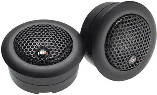 PowerBass Σετ Tweeter Αυτοκινήτου Στρογγυλά Silk Dome 91dB 1"