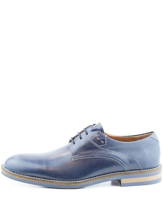 Commanchero Original Leder Herren Freizeitschuhe Blau