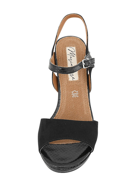 Leder Sandalen Schwarz