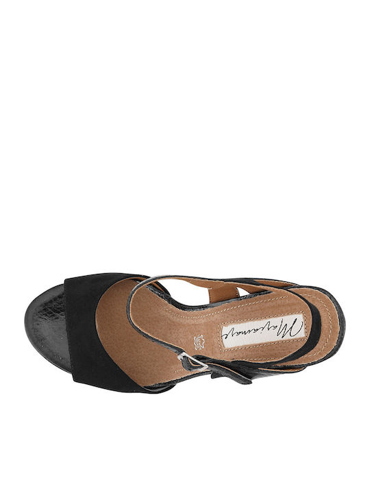 Leder Sandalen Schwarz